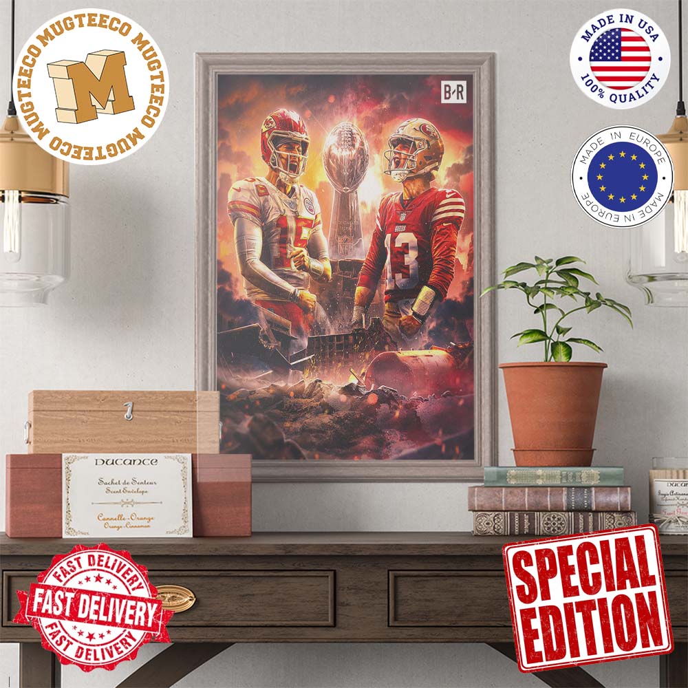 Kansas City Chiefs X San Francisco 49ers Rematch In Super Bowl LVIII Home Decor Poster Canvas