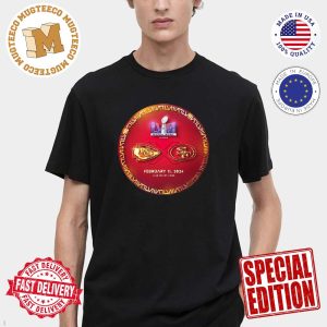 Matchup Kansas City Chiefs Vs San Francisco 49ers Super Bowl LVIII February 11 2024 Unisex T-Shirt