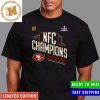 San Francisco 49ers Defeats Detroit Lions Become 2024 NFC Championship Champions NFL Playoffs On Jan 28 2024 At Levi Stadium Skyline San Francisco City Unisex T-Shirt