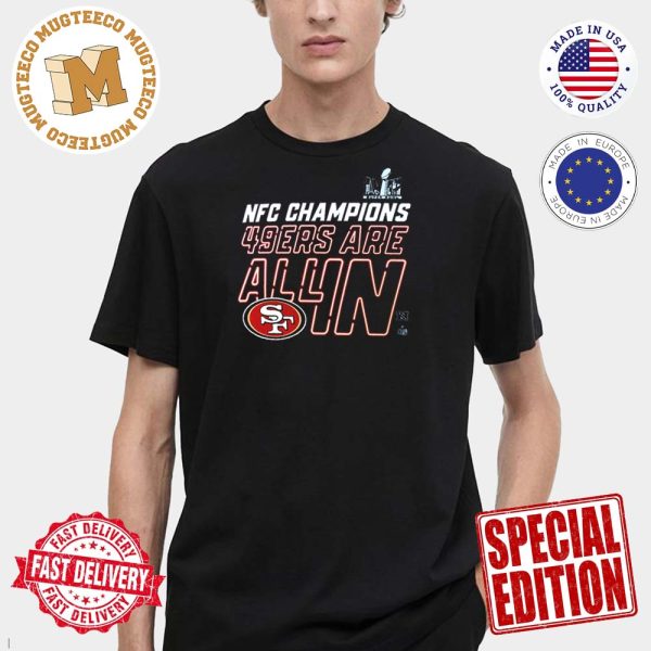 San Francisco 49ers Nike 2023 NFC Champions Locker Room Trophy Collection Unisex T-Shirt