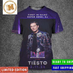 Tiesto Super Bowl LVIII First In-Game Super Bowl DJ February 11 All Over Print Shirt