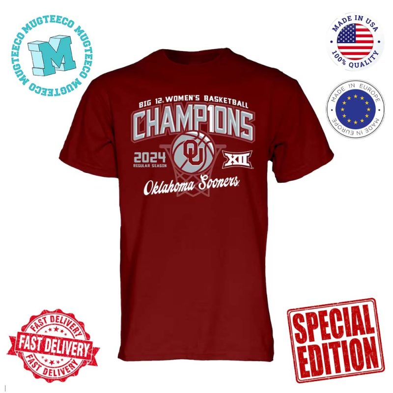 Blue 84 Crimson Oklahoma Sooners 2024 Big 12 Women's Basketball Regular