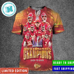 Congratulations Kansas City Chiefs Winning Super Bowl LVIII Champions Back To Back All Over Print Shirt