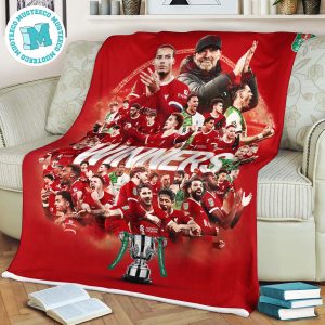 Congratulations Liverpool Champions Carabao Cup Poster Fleece Blanket