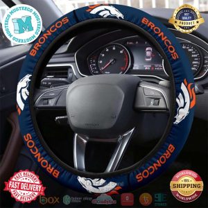 Denver Broncos Steering Wheel Cover