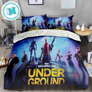 Fortnite Battle Royale C5S1 Underground Bed Sheets Twin