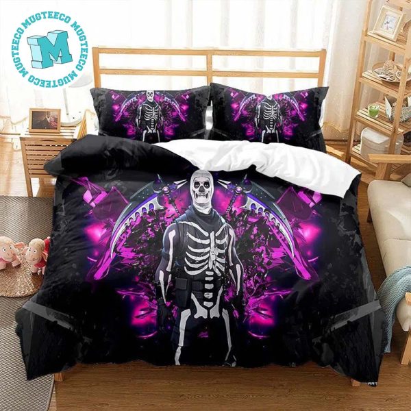 Fortnite Skull Trooper Bed Sheets Twin