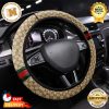 Gucci Grotesque Flora Print Steering Wheel Cover