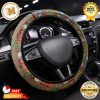 Gucci Signature Monogram Pattern In Brown Color Car Steering Wheel Cover