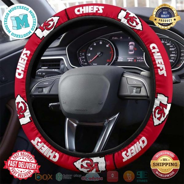 Kansas City Chiefs Steering Wheel Cover