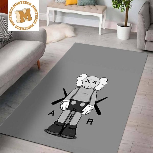 Kaws Companion x Air Jordan Grey Living Room Carpet Floor Decor