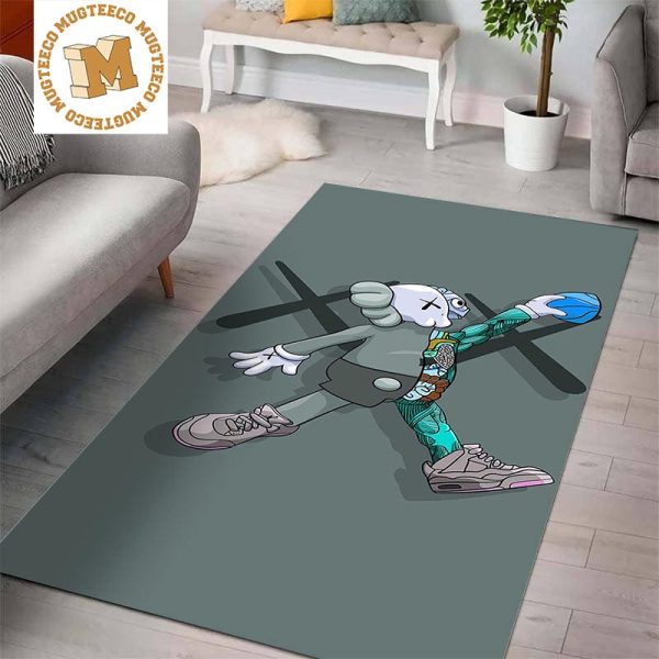 Kaws Flayed Hypebeast Michael Jordan Jump Man Move Rug For Bedroom