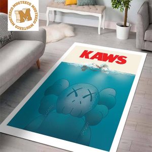 Kaws Jaws Inspired Poster Living Room Carpet Floor Decor