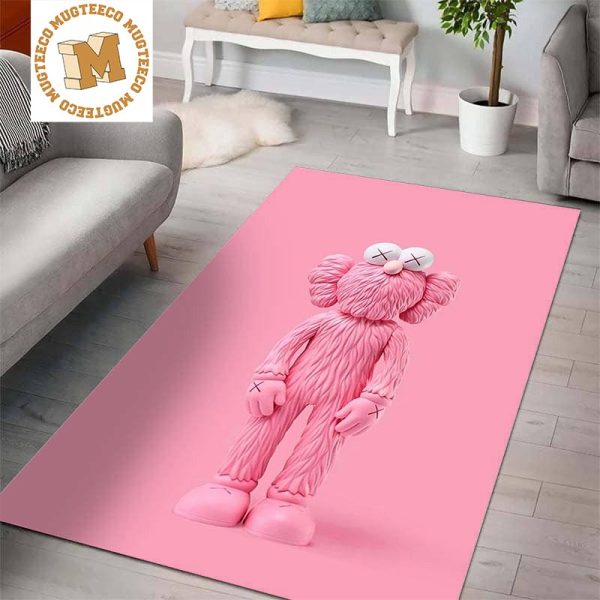 Kaws Pink On Pink BFF Living Room Carpet Floor Decor