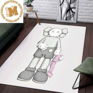 Kaws Share Best Friend Forever Holding Pink Kaws In White Background For Living Room