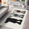 Kaws Snoopy Black And White Rug Carpet Home Decor