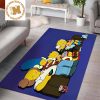 Kaws What Party Tide Exhibit In Blue Background Rug Home Decor