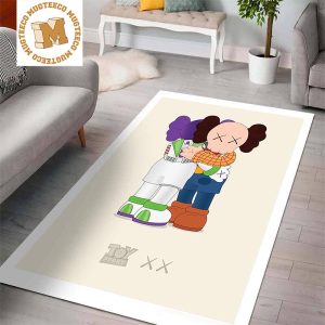 Kaws x Toy Story Together You Have Got A Friend In Me Woody And Buzz Lightyear Rug Carpet