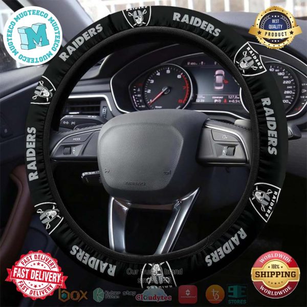 Las Vegas Raiders Steering Wheel Cover