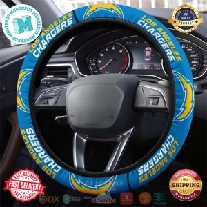 Los Angeles Chargers Steering Wheel Cover