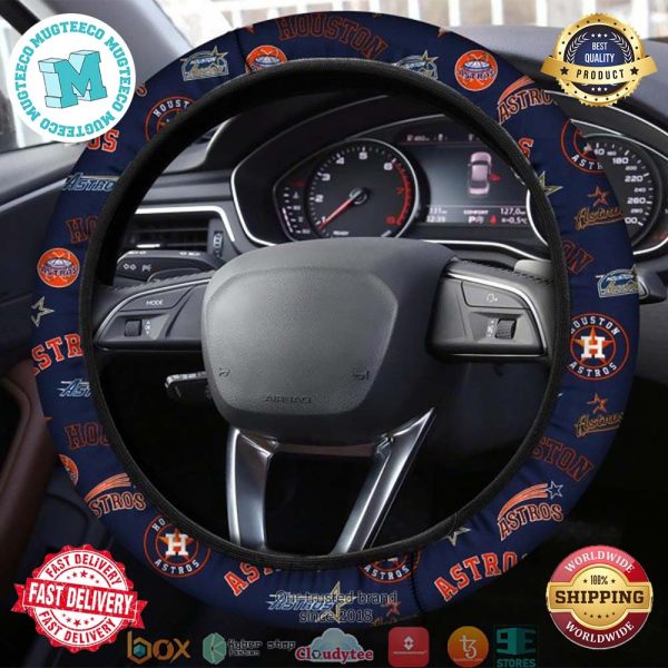 MLB Detroit Tigers Navy Steering Wheel Cover