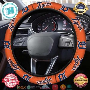 MLB Detroit Tigers Steering Wheel Cover