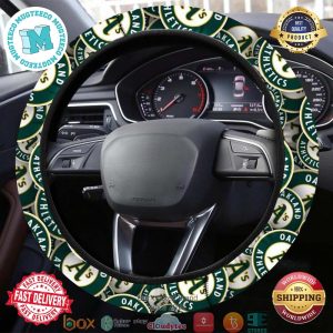 MLB Oakland Athletics Steering Wheel Cover