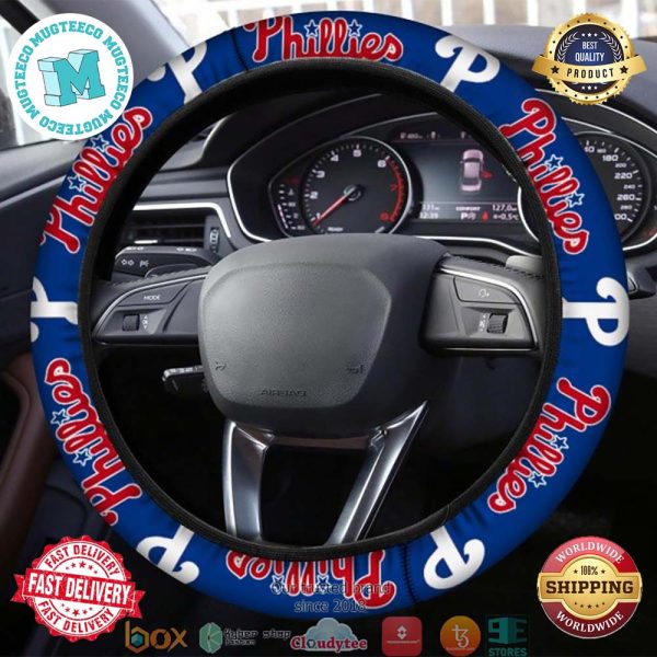 MLB Philadelphia Phillies Steering Wheel Cover