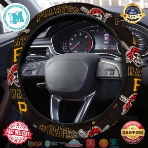 MLB Pittsburgh Pirates Steering Wheel Cover