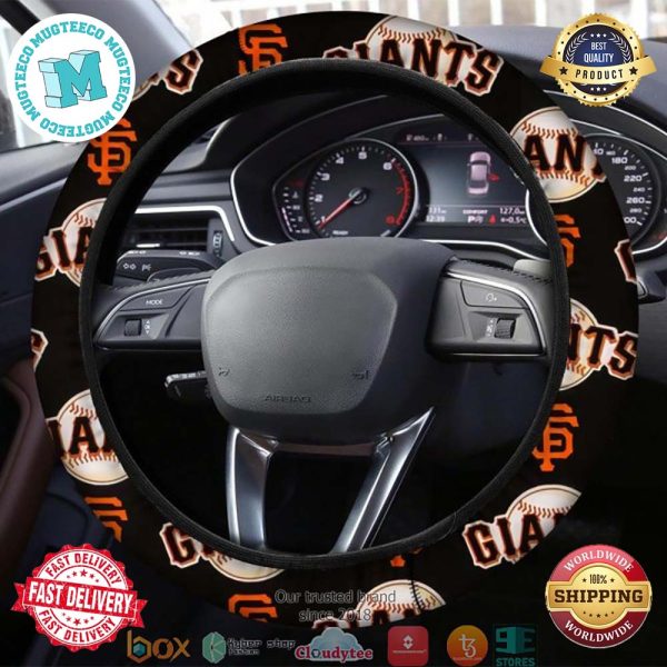 MLB San Francisco Giants Black Steering Wheel Cover