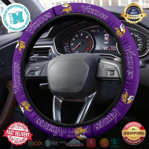 Minnesota Vikings Steering Wheel Cover