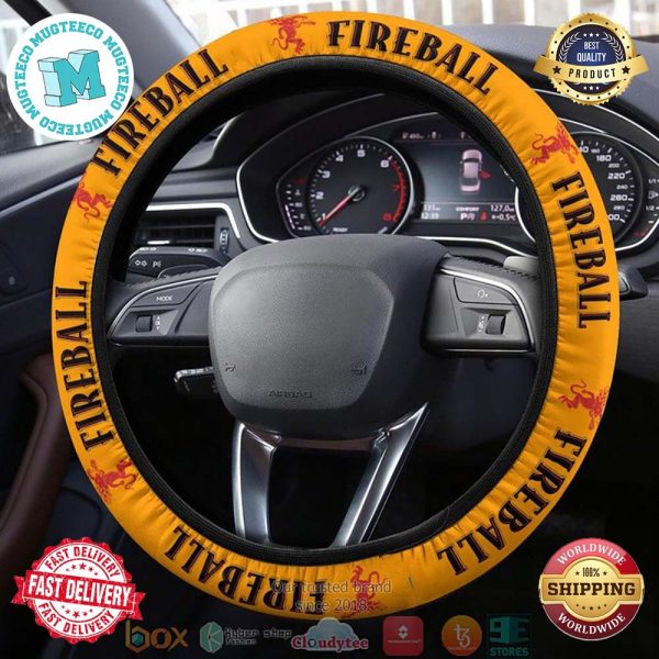 NEW Fireball Cinnamon Whisky 3D Steering Wheel Cover