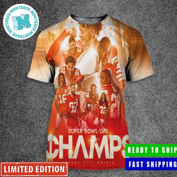 The Kansas City Chiefs Are Super Bowl LVIII Champions All Over Print Shirt