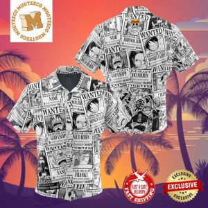 Aloha Strawhat One Piece Summer 2024 Hawaiian Shirt For Family