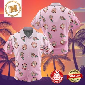 Anya Pattern Spy x Family Summer 2024 Hawaiian Shirt For Family