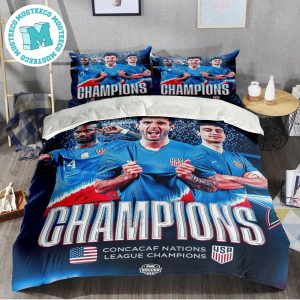 Back To Back USMNT Concacaf Nations League Final 2024 Champions Bedding Set