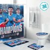 Congratulations USMNT Concacaf Nations League Final 2024 Champions Poster Bathroom Set
