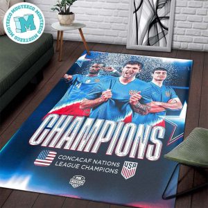 Back To Back USMNT Concacaf Nations League Final 2024 Champions Poster Rug Home Decor