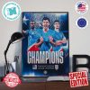 Congratulations USMNT Concacaf Nations League Final 2024 Champions Wall Decor Poster Canvas