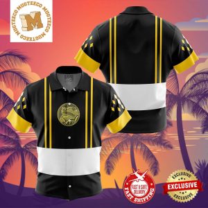 Black Ranger Ninjetti Mighty Morphin Power Rangers Summer 2024 Hawaiian Shirt For Family