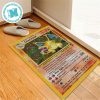 Charizard Evolution Art Gift For Fan Pokemon Doormat