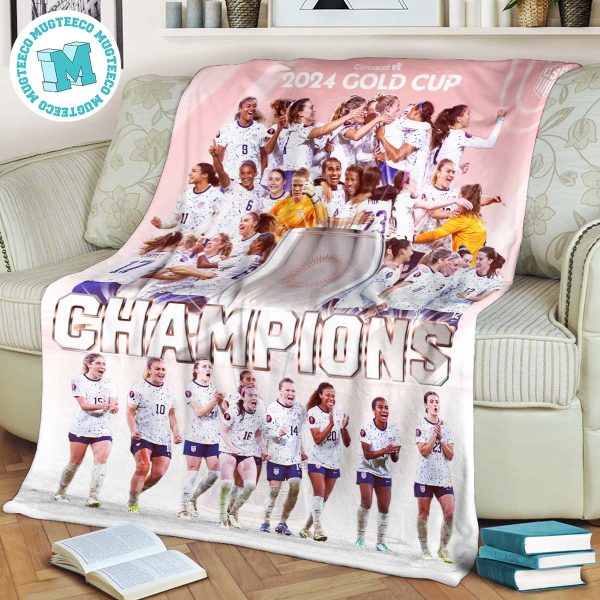 Concacaf W 2024 Gold Cup Champion Is US Women’s National Team Fleece Blanket