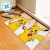 Charmander Pikachu And Mudkipz With Big Logo Pokemon Cute For House Decor Doormat