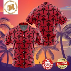 Flamel’s Cross Full Metal Alchemist Summer 2024 Hawaiian Shirt For Family