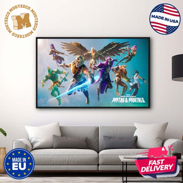 Fortnite Battle Pass Chapter 5 Season 2 Greek Mythology Myths And Mortals Home Decor Poster Canvas