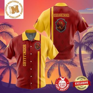 Gryffindor Harry Potter Summer 2024 Hawaiian Shirt For Family