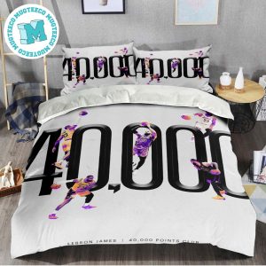 LeBron James Founding Member Of The 40K Points Club Bedding Set