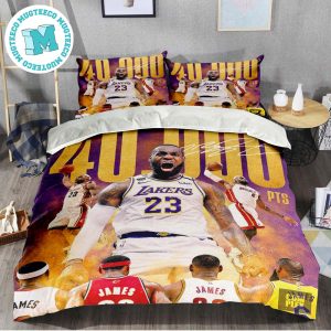 LeBron James The First Player To Ever Score 40K Points In NBA History Bedding Set