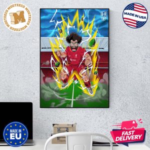 Liverpool Mohamed Salah Inspired By Mr Satan Dragon Ball Of Akira Toriyama Home Decor Poster Canvas