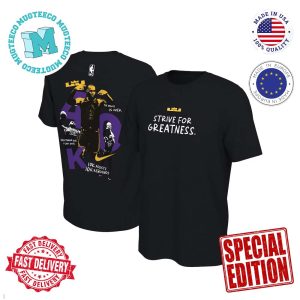 Los Angeles Lakers Lebron James 40K Point Record Two Sides Print Premium T-Shirt